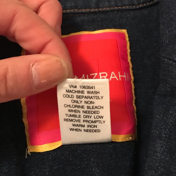 Isaac Mizrahi for Target blue jean blazer  nwot - Picture 5 of 8